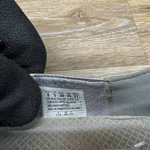 Skechers Double Up Metallic Silver Sneaker Women's Size 8 - Picture 5 of 6